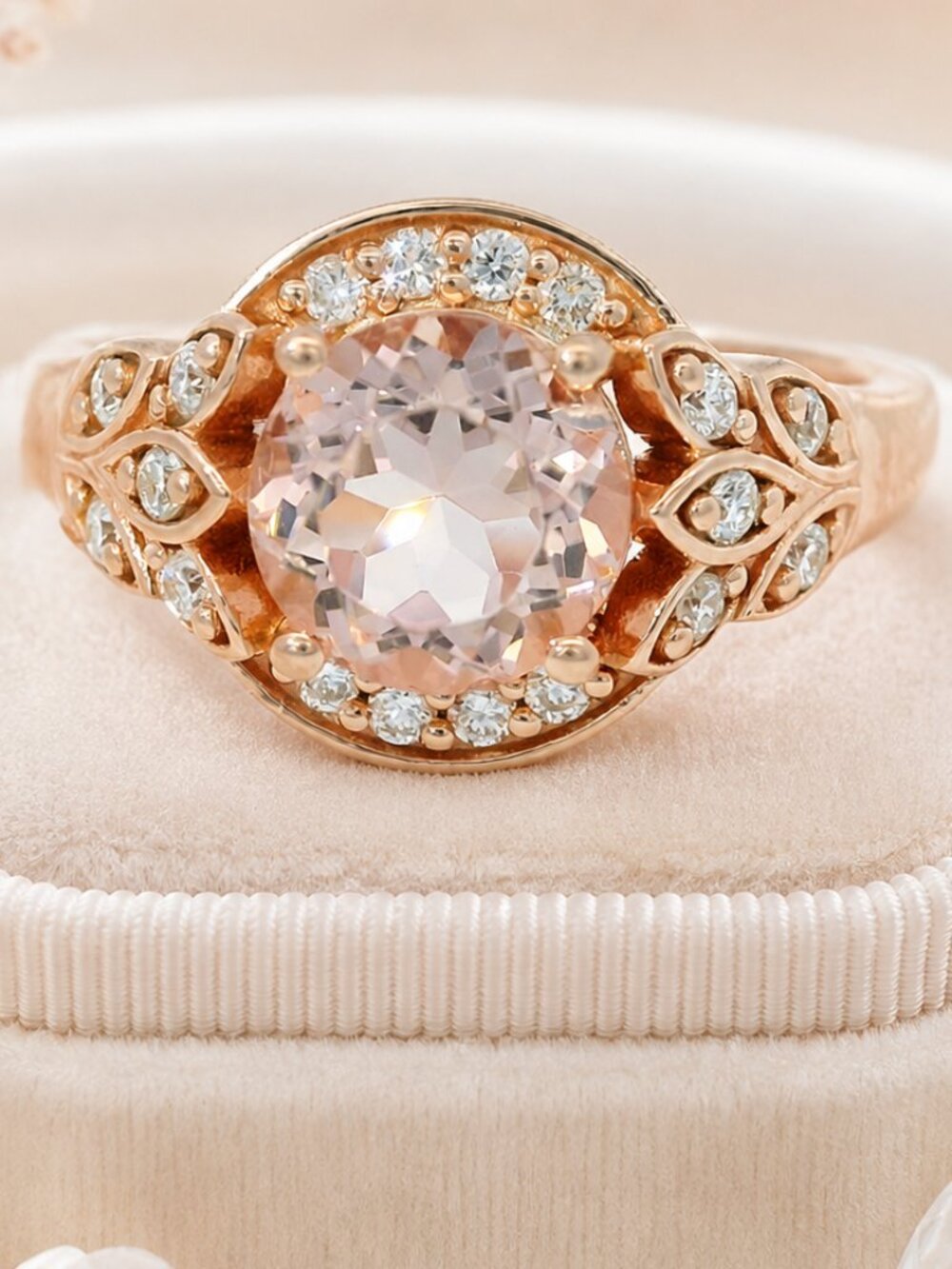 Blush Elegance Morganite Ring